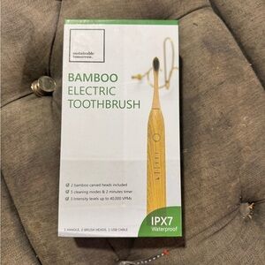 Bamboo Electric Toothbrush - - Brown